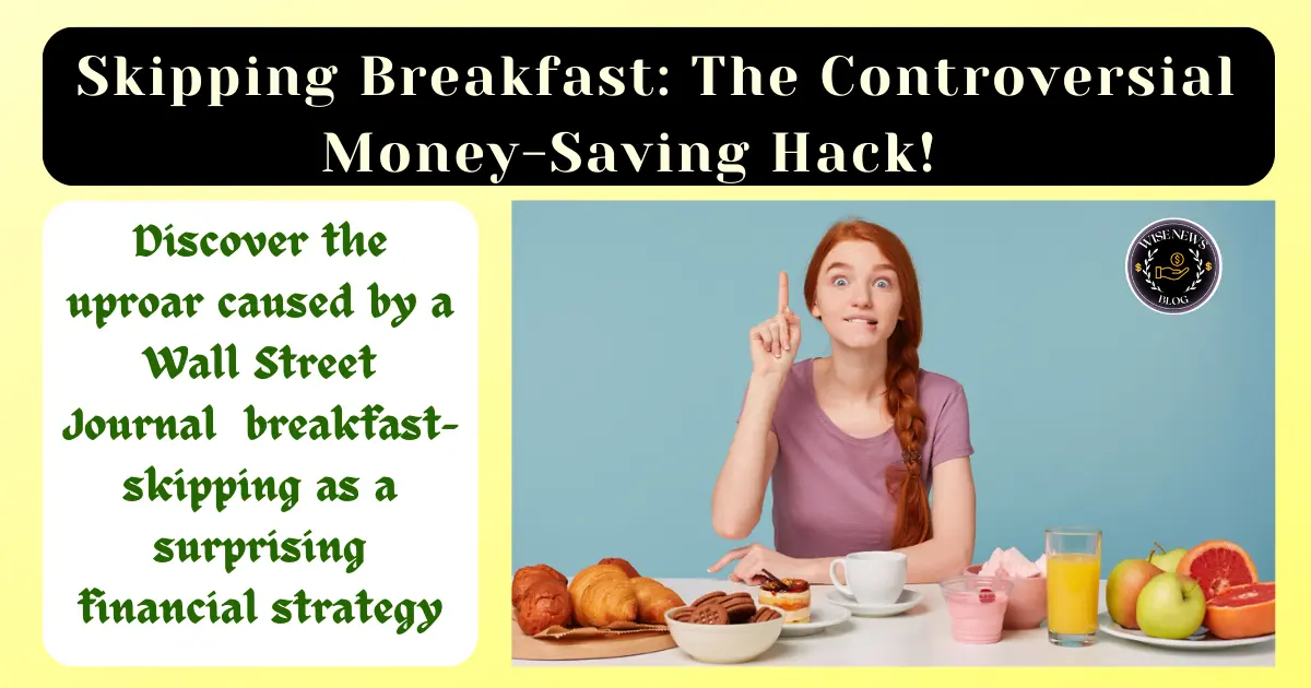 Save Money Skip Breakfast